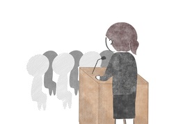 in publicのイラスト